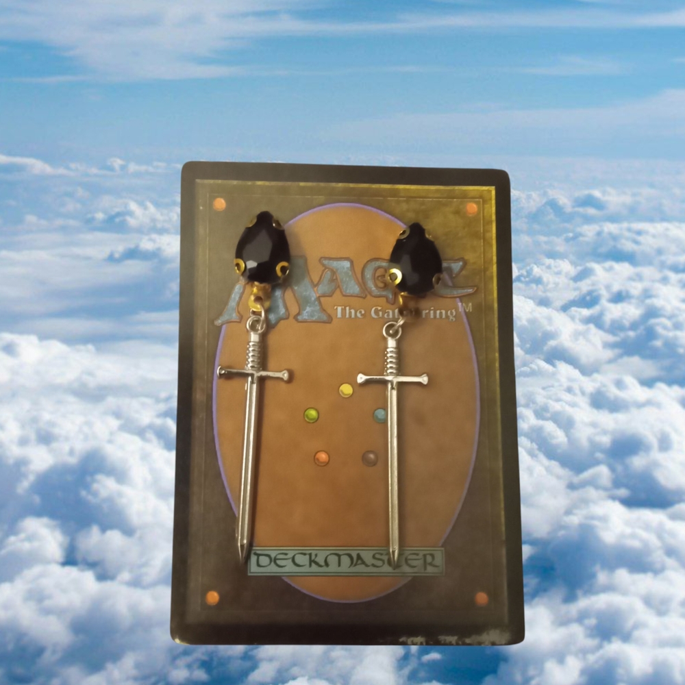 Magic: The Gathering Sword Earrings